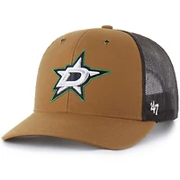 Men's Carhartt x '47 Brown Dallas Stars Trucker Adjustable Hat