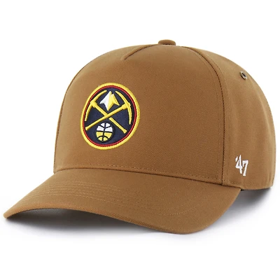 Men's Carhartt x '47 Brown Denver Nuggets Hitch Adjustable Hat