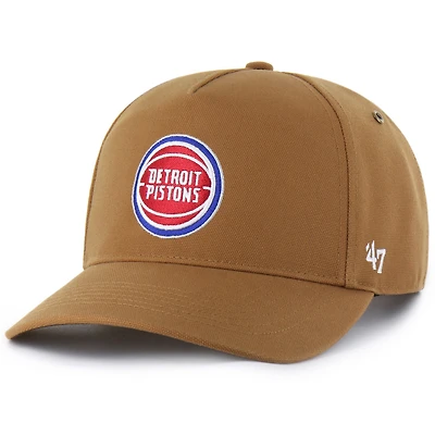 Men's Carhartt x '47 Brown Detroit Pistons Hitch Adjustable Hat