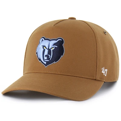 Men's Carhartt x '47 Brown Memphis Grizzlies Hitch Adjustable Hat