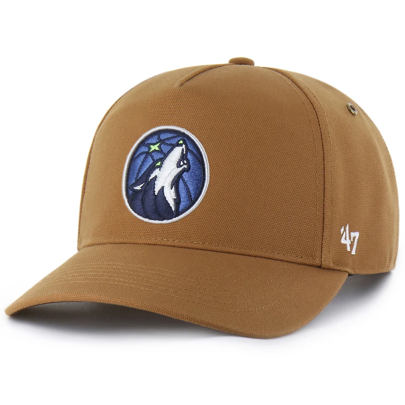 Men's Carhartt x '47 Brown Minnesota Timberwolves Hitch Adjustable Hat