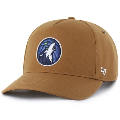Men's Carhartt x '47 Brown Minnesota Timberwolves Hitch Adjustable Hat