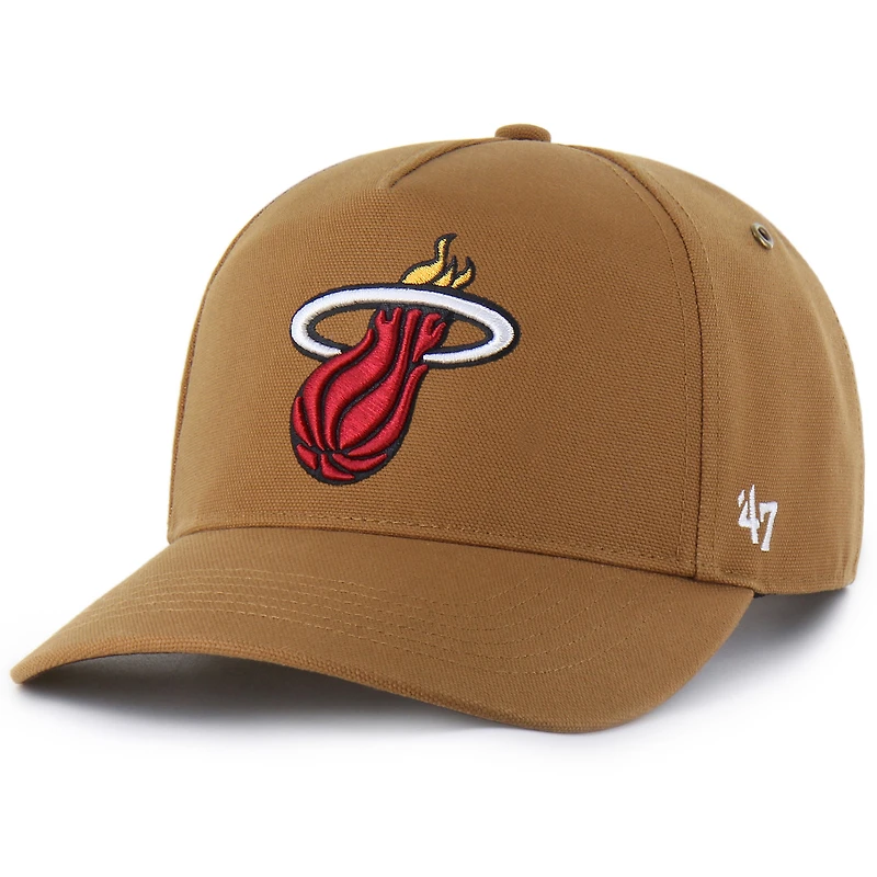 Men's Carhartt x '47 Brown Miami Heat Hitch Adjustable Hat