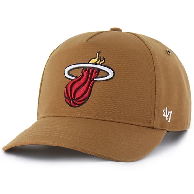 Men's Carhartt x '47 Brown Miami Heat Hitch Adjustable Hat