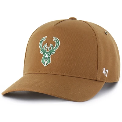 Men's Carhartt x '47 Brown Milwaukee Bucks Hitch Adjustable Hat