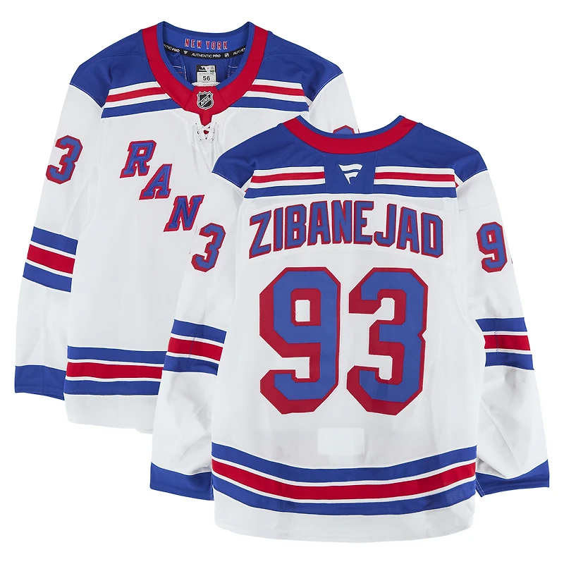 Mika Zibanejad New York Rangers Game-Used #93 Set 3 Jersey from the 2024-25 NHL Season