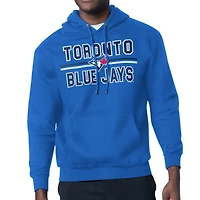 Men's Starter Royal Toronto Blue Jays Team Mesh Print Graphic Pullover Hoodie