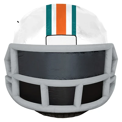 White Miami Dolphins 4' Inflatable Retro Helmet