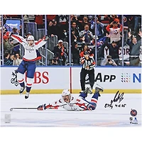 Alexander Ovechkin Washington Capitals Autographed 16" x 20" 895th Goal Celebration Photograph with "895G 4-6-25" Inscription