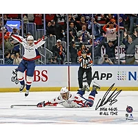 Alexander Ovechkin Washington Capitals Autographed 16" x 20" 895th Goal Celebration Photograph with Multiple Inscriptions - Limited Edition of 50