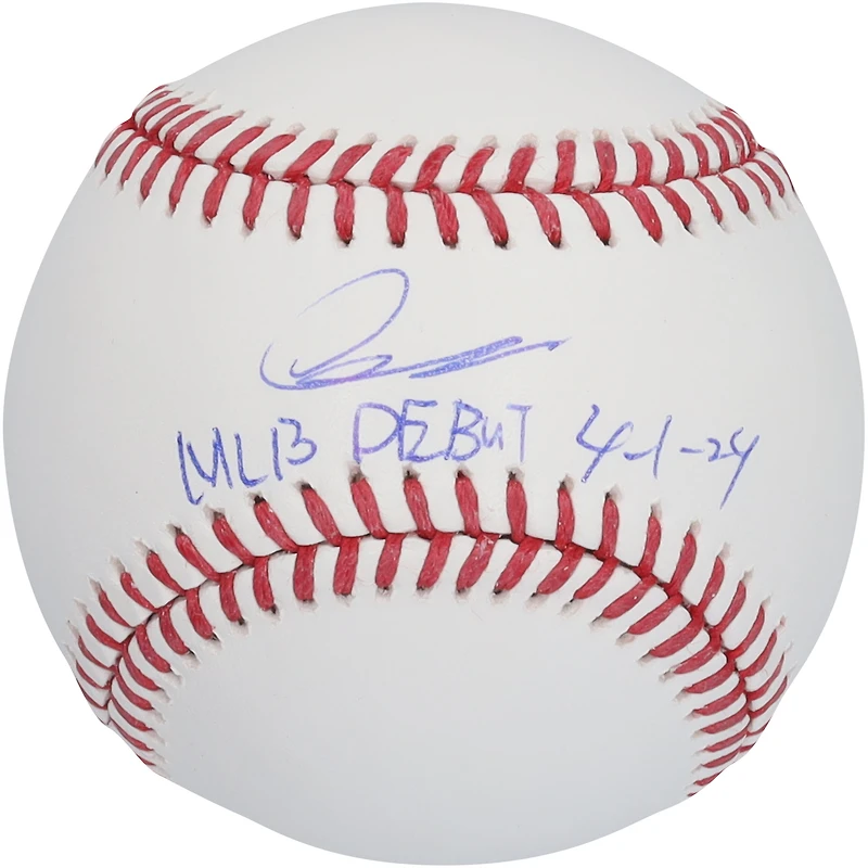 Shota Imanaga Chicago Cubs Autographed Baseball with "MLB Debut 4-1-24" Inscription