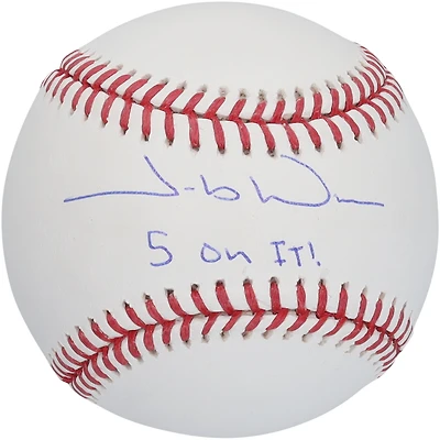 Jacob Wilson Athletics Autographed Baseball with "5 On It" Inscription