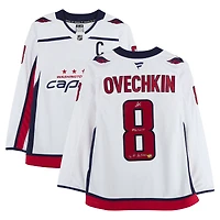 Alexander Ovechkin Washington Capitals Autographed White Fanatics Premium Jersey with Multiple Inscriptions - Limited Edition of 50