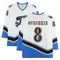 Alexander Ovechkin Washington Capitals Autographed 2005 White Screaming Eagle Mitchell & Ness Replica Jersey with Multiple Inscriptions