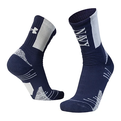 Unisex Under Armour  Navy Navy Midshipmen 250th Anniversary Uniform Sideline Collection Playmaker Crew Socks