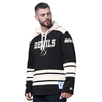 Men's Starter  Black New Jersey Devils Slapshot Fashion Hoodie