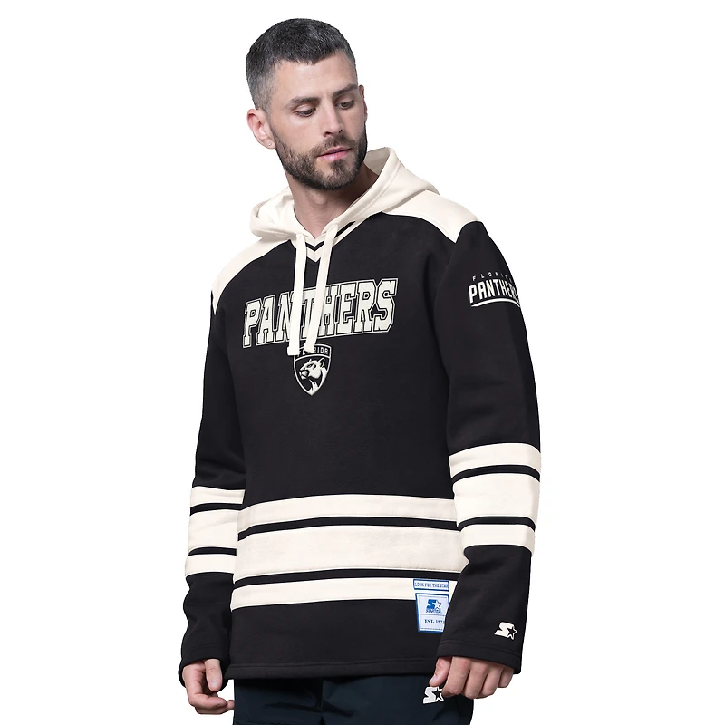 Men's Starter Black Florida Panthers Slapshot Fashion Hoodie