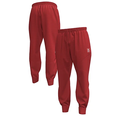 Men's Under Armour  Red Wisconsin Badgers 1980 Throwback Unstoppable Fleece Jogger Pants