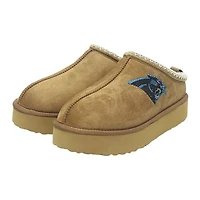 Women's Cuce  Tan Carolina Panthers Chestnut Slip On Boots with Crystal Logo