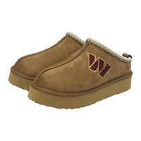 Women's Cuce  Tan Washington Commanders Chestnut Slip On Boots with Crystal Logo