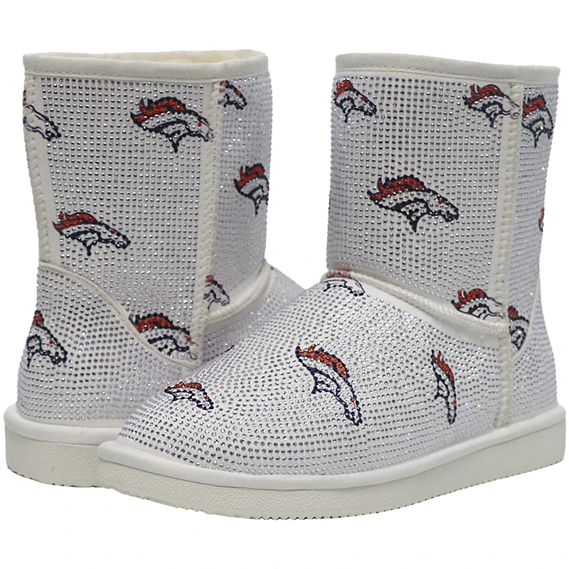 Women's Cuce Denver Broncos Logo Pull on Ankle Boots
