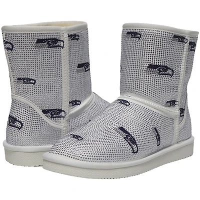 Women's Cuce  Seattle Seahawks Logo Pull on Ankle Boots
