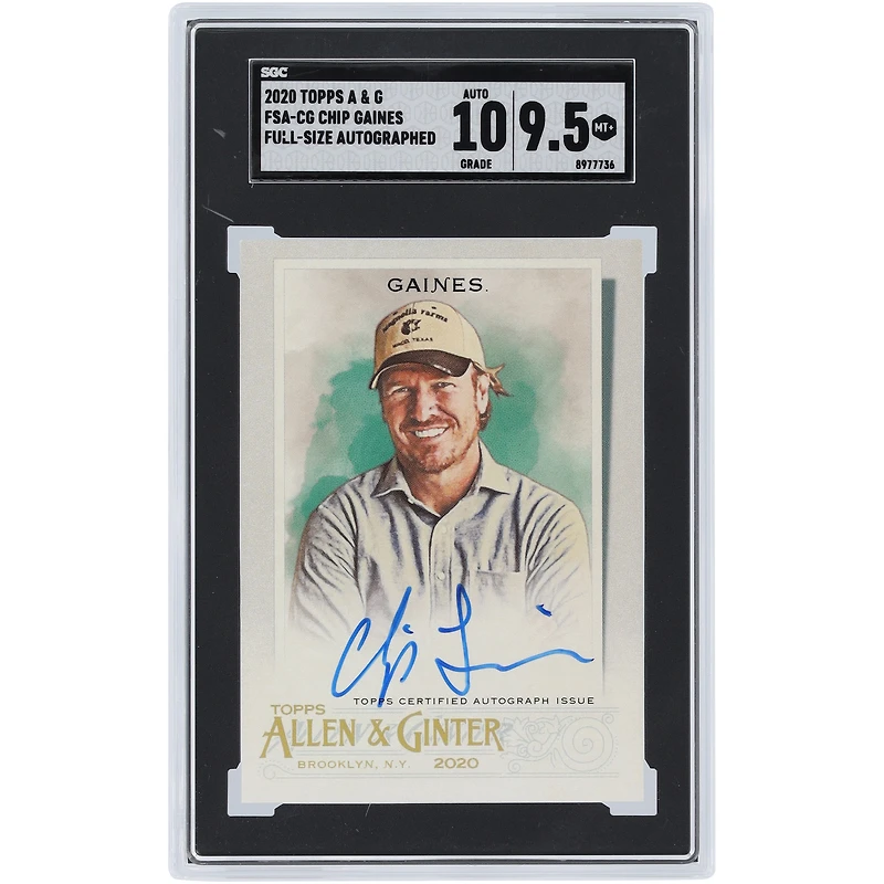 Chip Gaines Autographed 2020 Topps Allen & Ginter #FSA-CG SGC Authenticated 9.5/10 Card