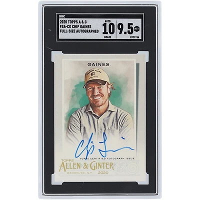 Chip Gaines Autographed 2020 Topps Allen & Ginter #FSA-CG SGC Authenticated 9.5/10 Card