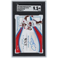 Cortland Sutton SMU Mustangs Autographed 2023 Panini Immaculate Collegiate Platinum #II-CS #1/1 SGC Authenticated 9.5 Card