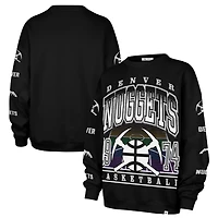 Women's '47  Black Denver Nuggets 2025/26 City Edition Go Big Oversized Sweatshirt