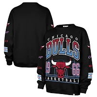 Women's '47  Black Chicago Bulls 2025/26 City Edition Go Big Oversized Sweatshirt