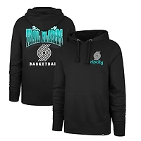 Men's '47 Black Portland Trail Blazers 2025/26 City Edition Jab Step Headline Hoodie