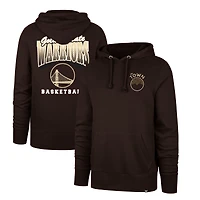 Men's '47 Brown Golden State Warriors 2025/26 City Edition Jab Step Headline Hoodie