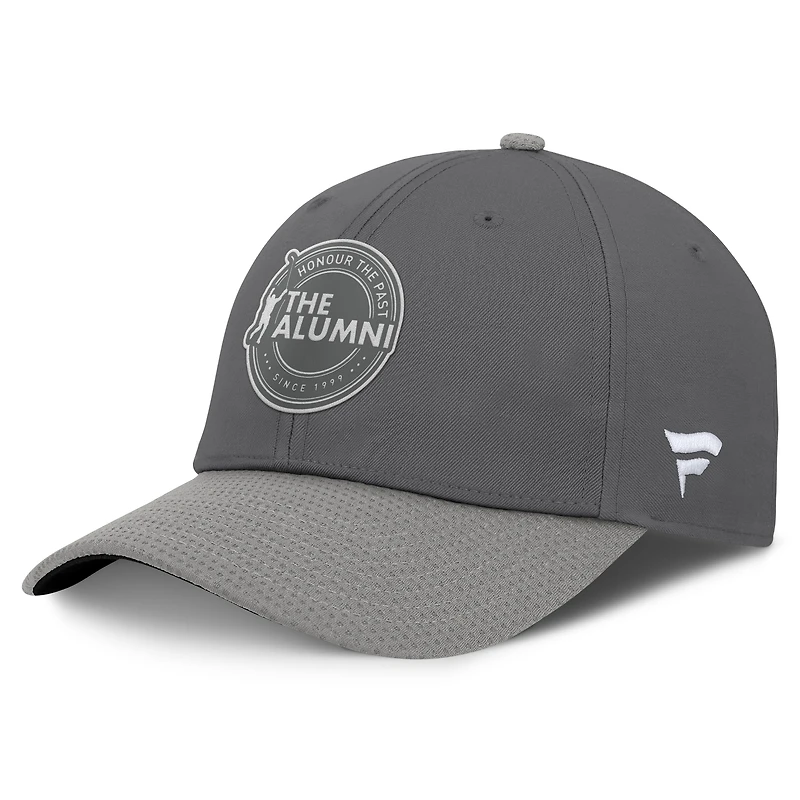 Men's Fanatics Charcoal/Gray NHL Alumni Association Adjustable Hat