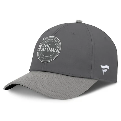 Men's Fanatics Charcoal/Gray NHL Alumni Association Adjustable Hat