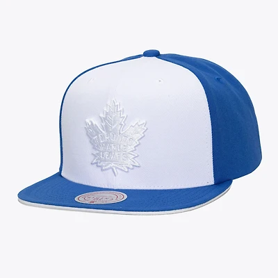 Men's Mitchell & Ness White/Blue Toronto Maple Leafs Color Pop Snapback Hat