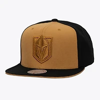 Men's Mitchell & Ness Gold/Black Vegas Golden Knights Color Pop Snapback Hat