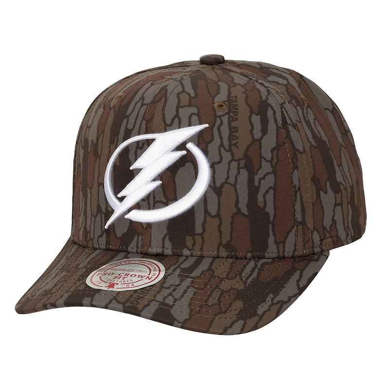 Men's Mitchell & Ness Camo Tampa Bay Lightning Hidden Camo Pro Crown Adjustable Hat