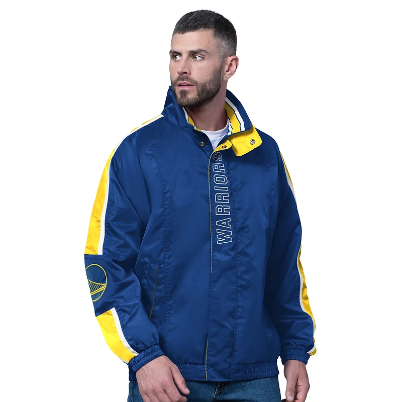 Men's Starter  Royal Golden State Warriors Freestyle Lightweight Full-Zip Jacket