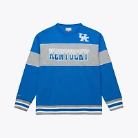 Men's Mitchell & Ness  Royal Kentucky Wildcats Fleece Sweatshirt