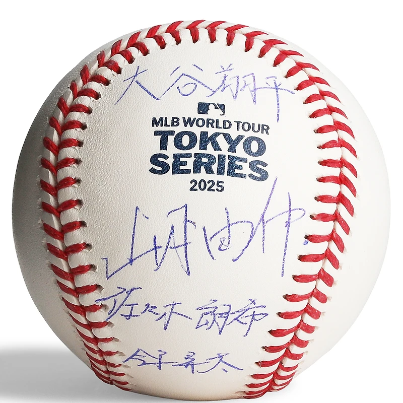 One of One: Shohei Ohtani, Rōki Sasaki, Yoshinobu Yamamoto & Shota Imanaga Autographed Rawlings 2025 Tokyo Series Logo Baseball