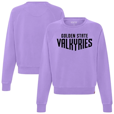 Women's Sportiqe Violet Golden State Valkyries Ashlyn Raglan Sweatshirt