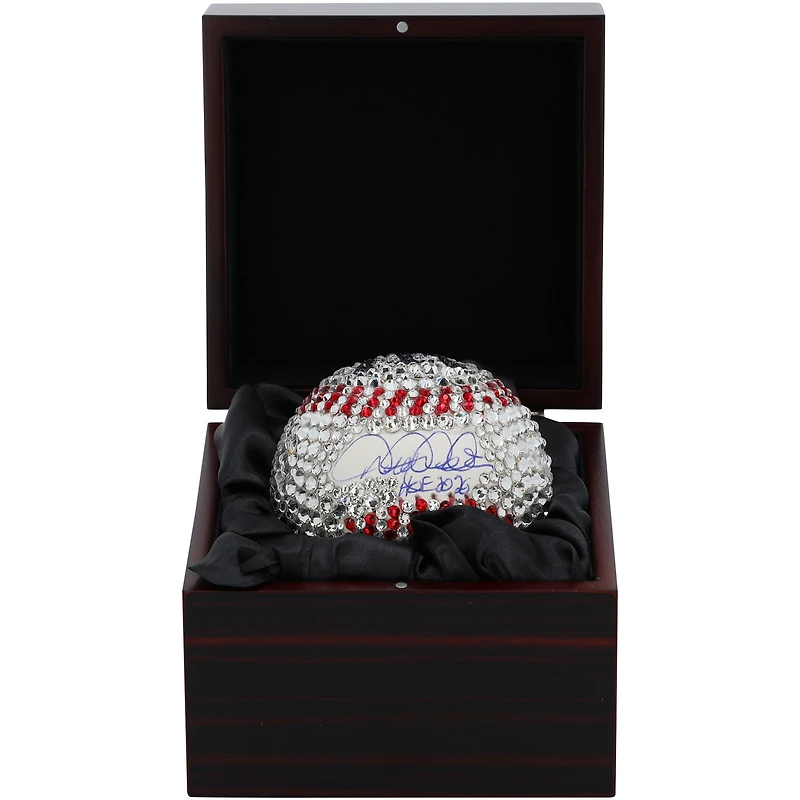 Derek Jeter New York Yankees Autographed Swarovski Crystal Baseball with "HOF 2020" Inscription - Art by Rock On Sports