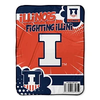 Chad & Jake Illinois Fighting Illini 30" x 40" Comic Theme Baby Blanket