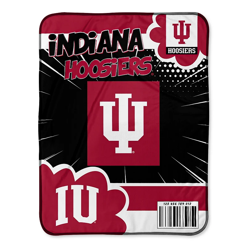 Chad & Jake Indiana Hoosiers 30" x 40" Comic Theme Baby Blanket