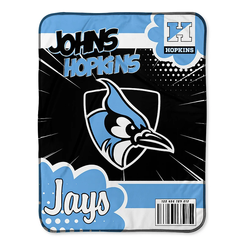 Chad & Jake Johns Hopkins Blue Jays 30" x 40" Comic Theme Baby Blanket