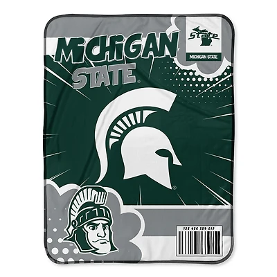 Chad & Jake Michigan State Spartans 30" x 40" Comic Theme Baby Blanket
