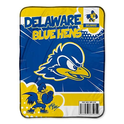 Chad & Jake Delaware Fightin' Blue Hens 30" x 40" Comic Theme Baby Blanket