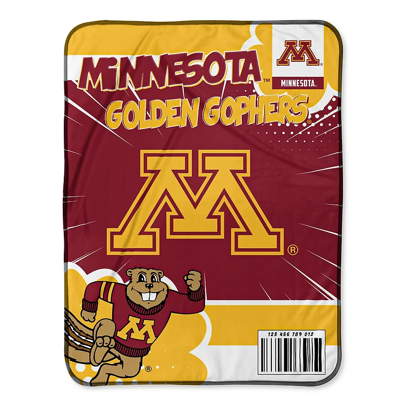 Chad & Jake Minnesota Golden Gophers 30" x 40" Comic Theme Baby Blanket