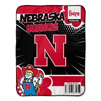 Chad & Jake Nebraska Huskers 30" x 40" Comic Theme Baby Blanket